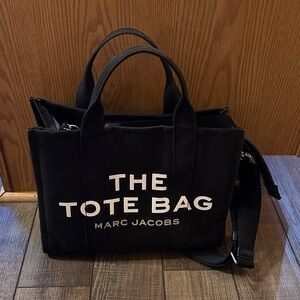 Marc Jacobs Black Canvas Tote Bag